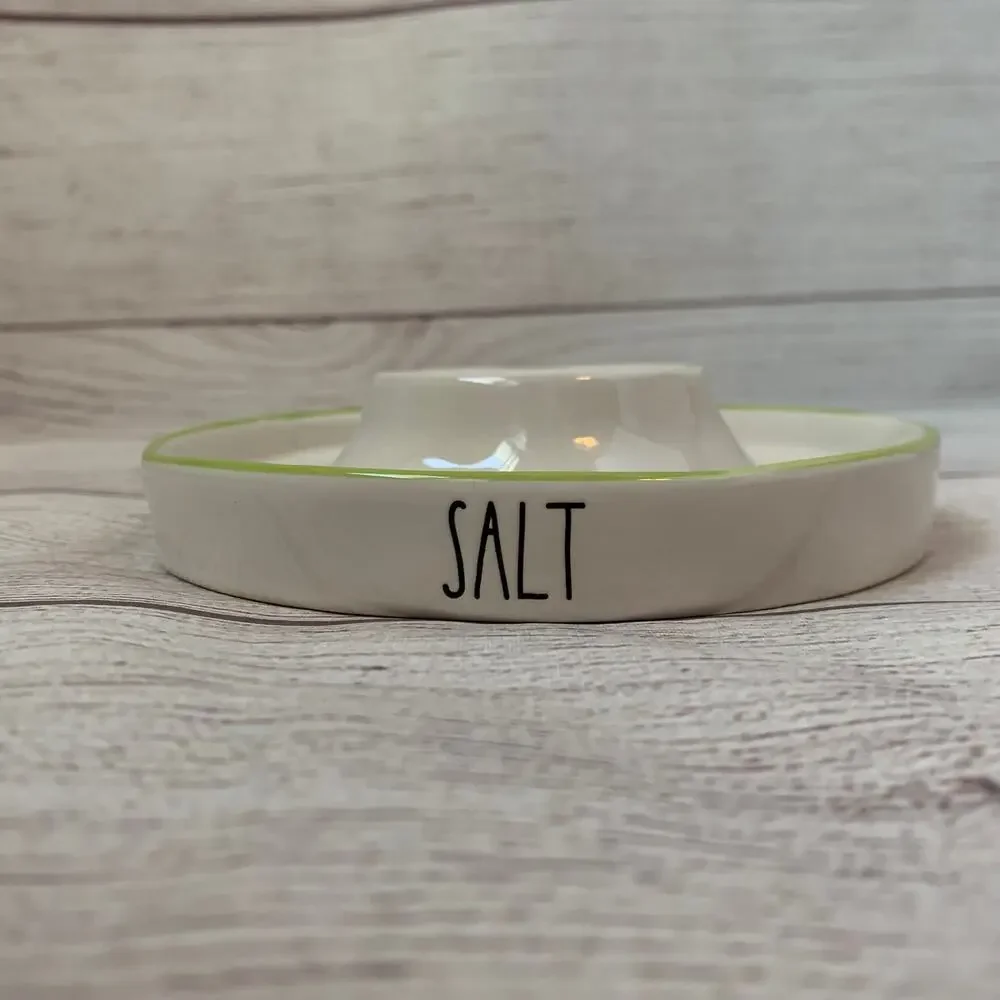 Rae Dunn Margarita SALT and Lime Ceramic Holder Artisan Collection by Magenta